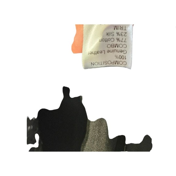 Wai Ming 2 Black Leather Perforated Sheath Dress Sheer Mesh Sleeveless Career - Picture 2 of 5